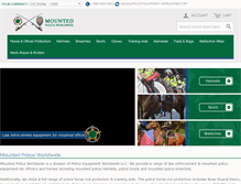 Tablet Screenshot of mountedpoliceworldwide.com